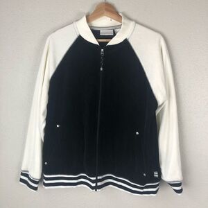 Liz Claiborne Zipper Sweatshirt Jacket Size Medium